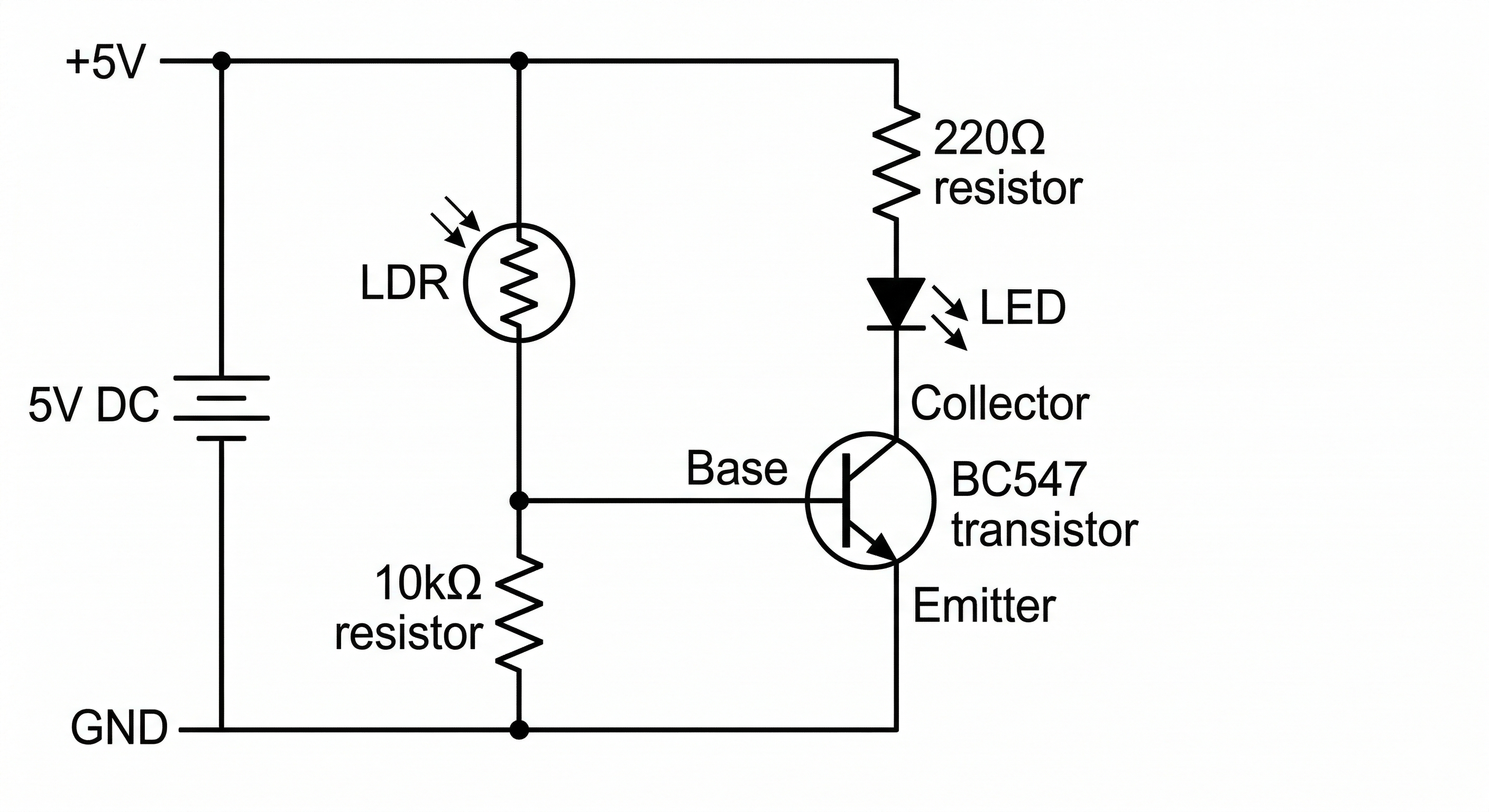 Simple Light Sensor Circuit